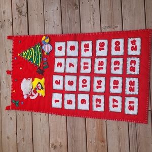 Vintage fabric advent calender